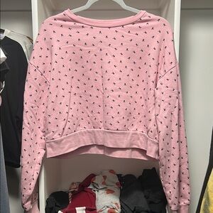 PLAYBOY Pink and Gray Sweatshirt